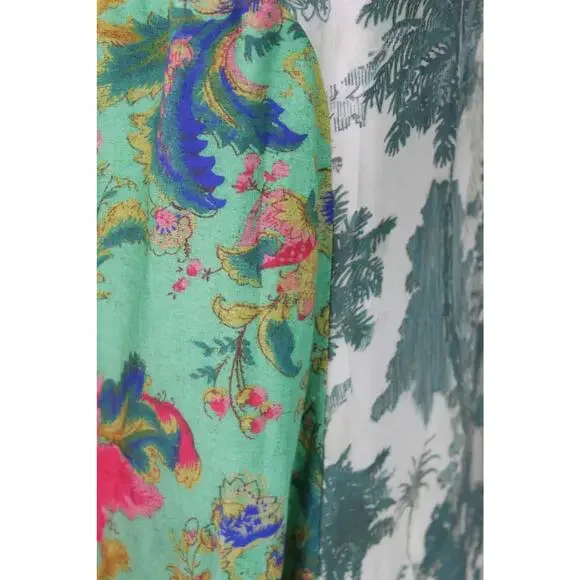 Maeve Anthropologie Santee Swing Dress Eastern Floral Paisley Petite XSP - Picture 7 of 12